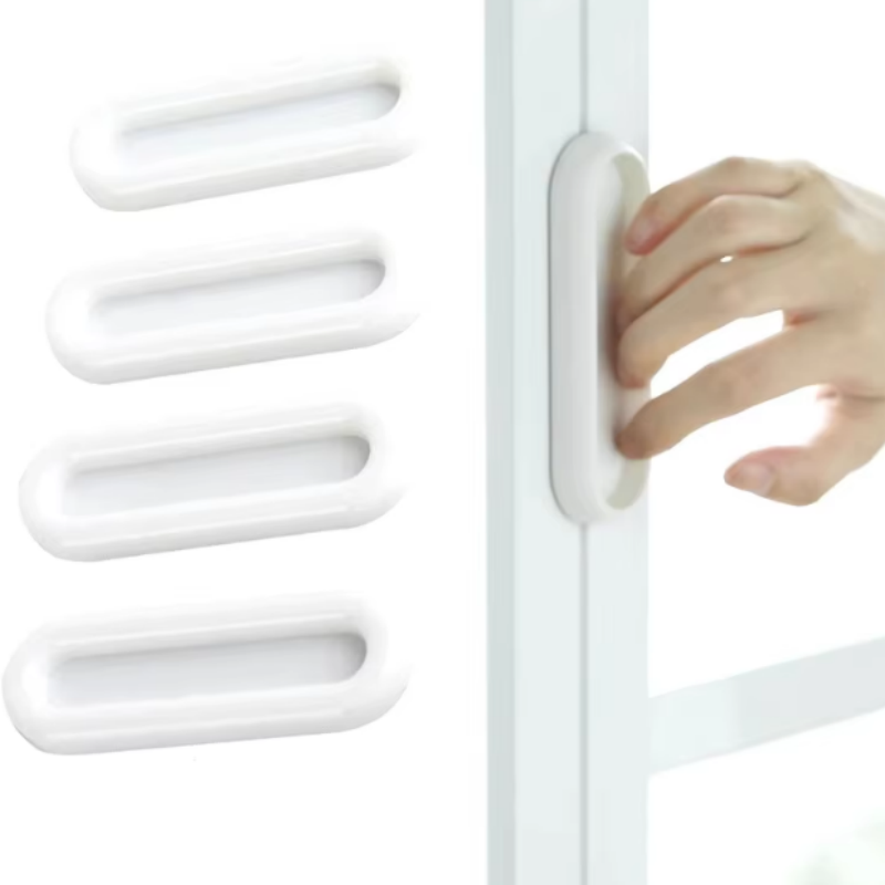Furniture Joint Hardware - 4 szt. Samoprzylepne uchwyty do drzwi,