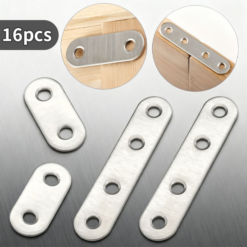 Furniture Hardware Repair - 16 szt. Kątowników, Płaskie Złączki, Złączki