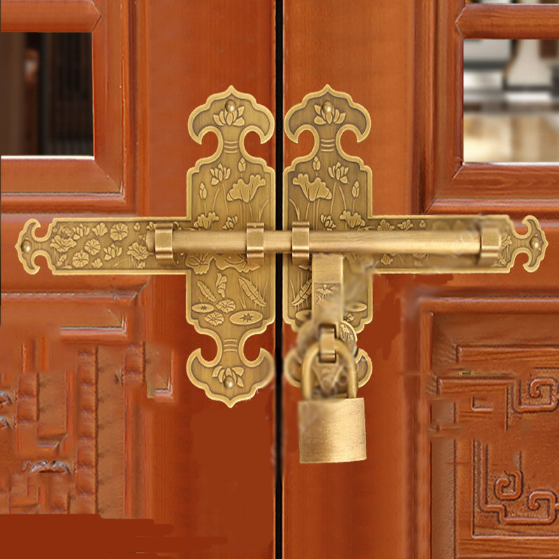 Furniture Hardware Fitting - Chiński, antyczny, solidny mosiężny zamek do