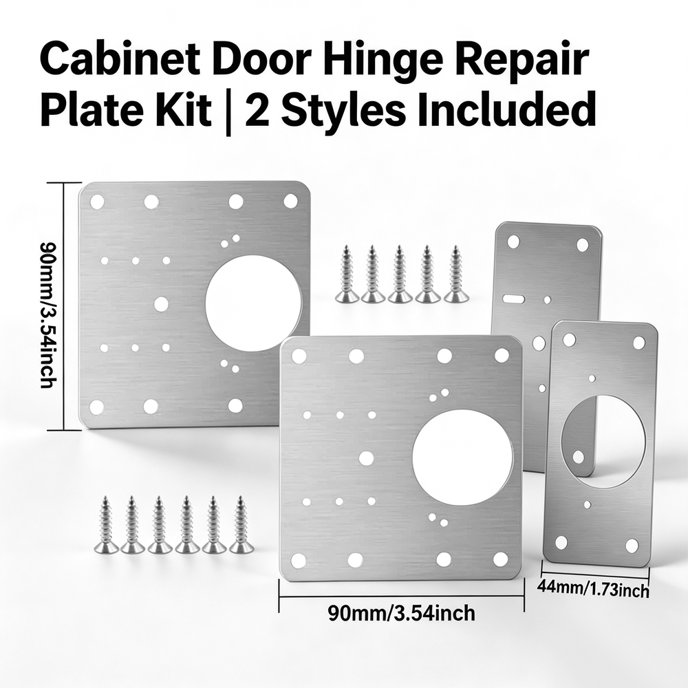 Furniture Hardware Repair - Zestaw 1-5 płyt naprawczych do zawiasów