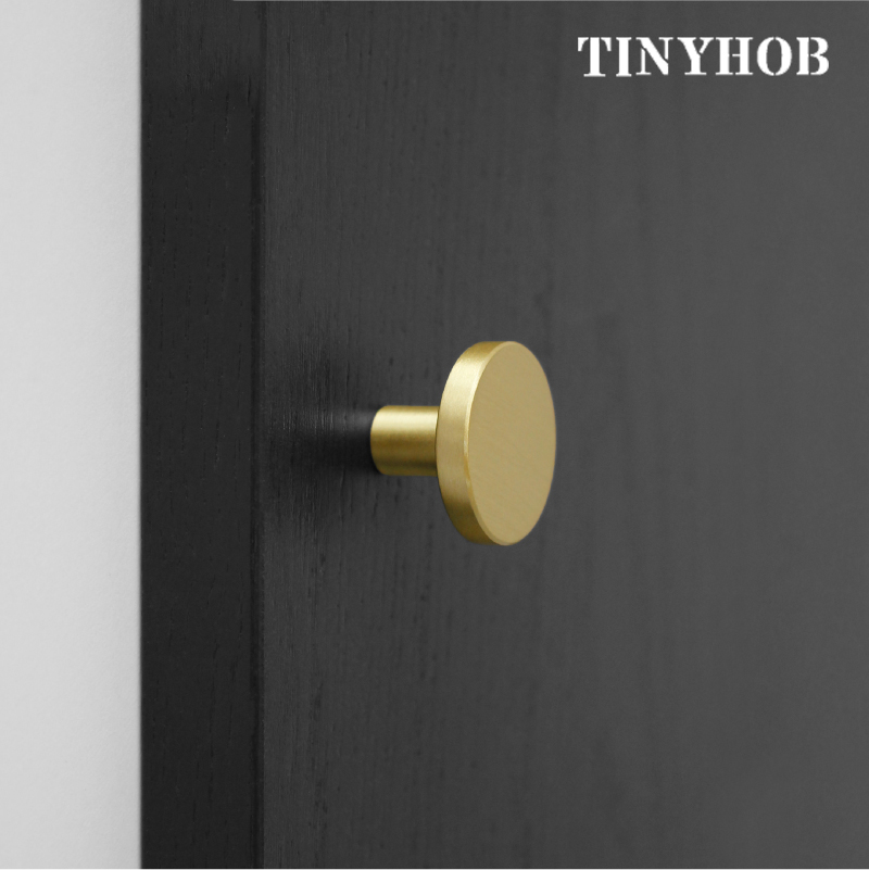 Drawer Pull Gold - Okrągłe mosiężne gałki do komody Uchwyty