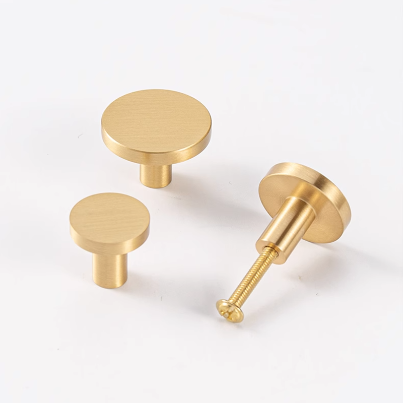 Okrągłe mosiężne gałki do szuf – Drawer Pull Gold recenzja i cena