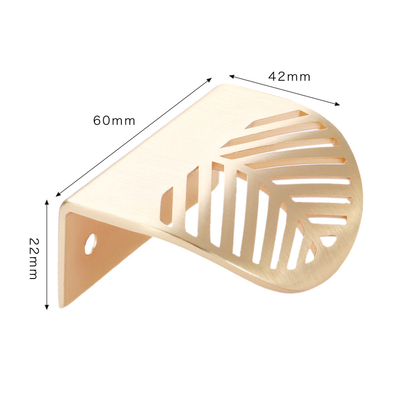 Uchwyt w kształcie liścia złot – Drawer Pull Gold recenzja i cena