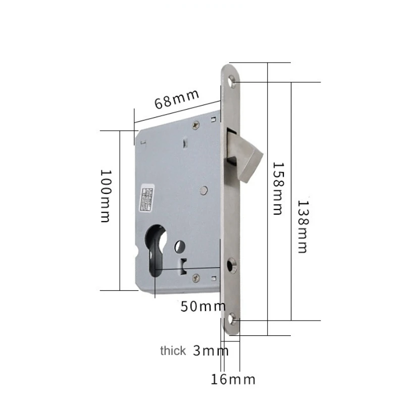 Korpus zamka z pojedynczym hak – Furniture Sliding Door Hardware recenzja i cena