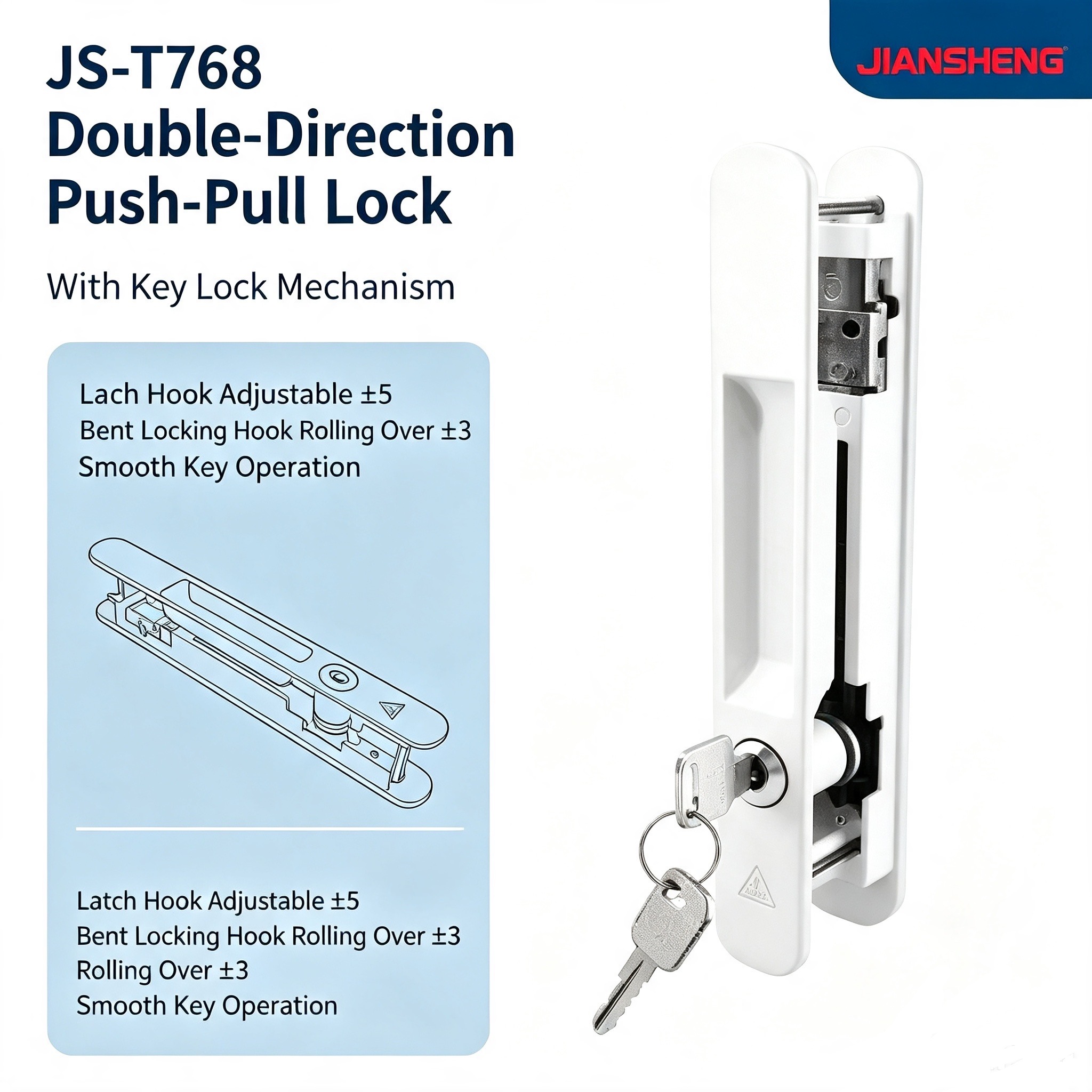 Dwustronna blokada do drzwi pr – Furniture Sliding Door Hardware recenzja i cena