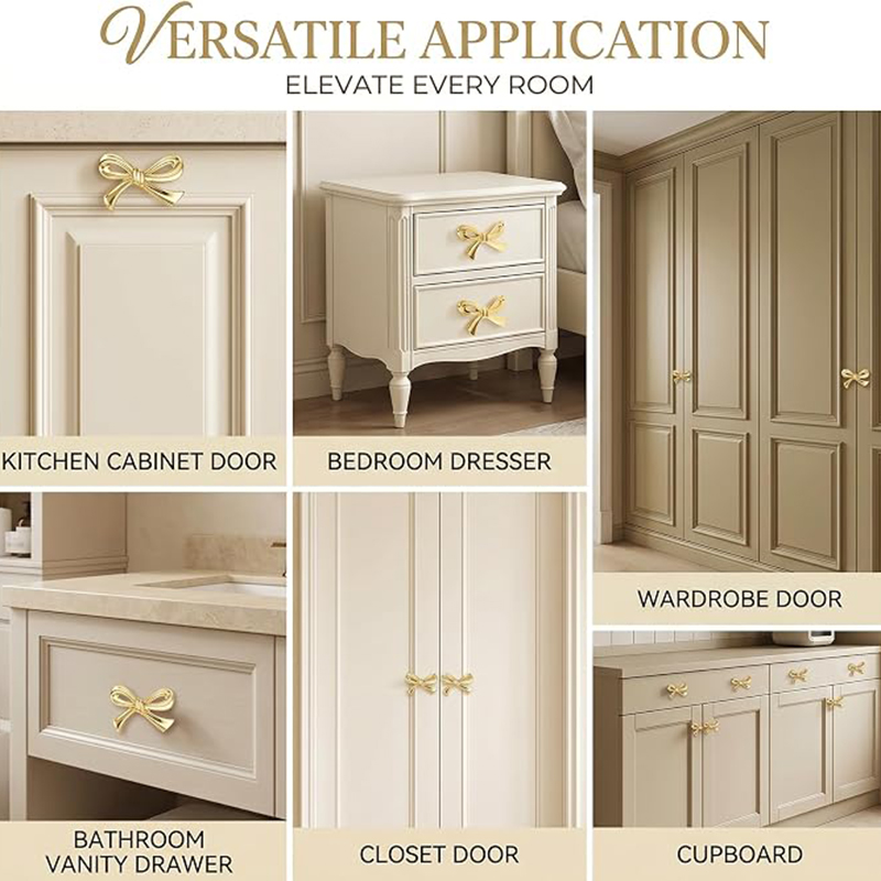 2/4/8 szt. Gałki do szuflad w  – Drawer Pull Gold recenzja i cena