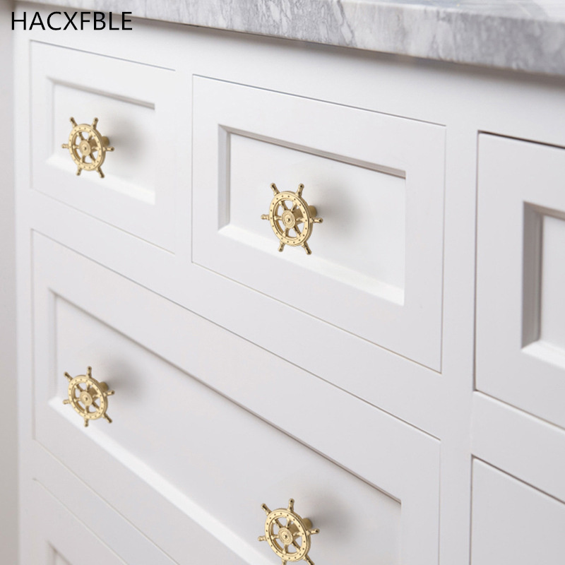 Dekoracje nawigacyjne Kotwica  – Drawer Pull Gold recenzja i cena