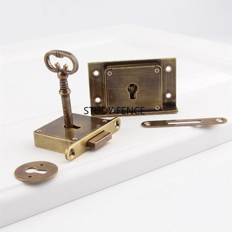 1 szt. Antyczny metalowy zamek – Furniture Hardware Fitting recenzja i cena