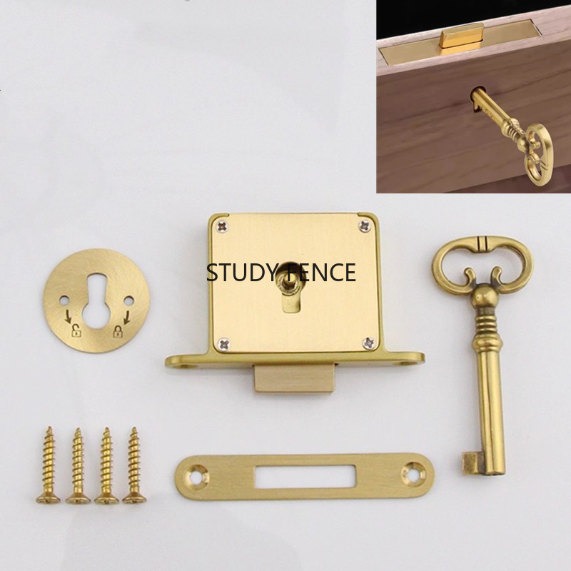 1 szt. Antyczny metalowy zamek – Furniture Hardware Fitting recenzja i cena